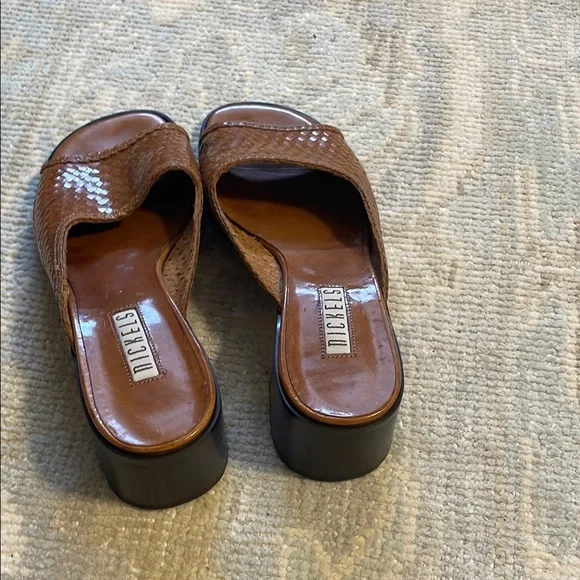 Nickels Brown Mules Classic Leather Design - Picture 4 of 6